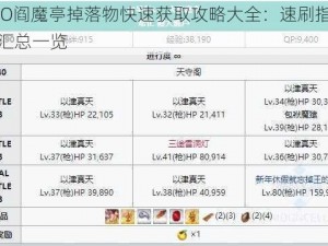 FGO阎魔亭掉落物快速获取攻略大全：速刷指南与汇总一览