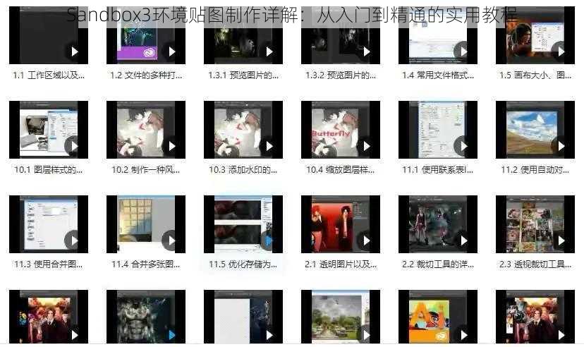Sandbox3环境贴图制作详解：从入门到精通的实用教程