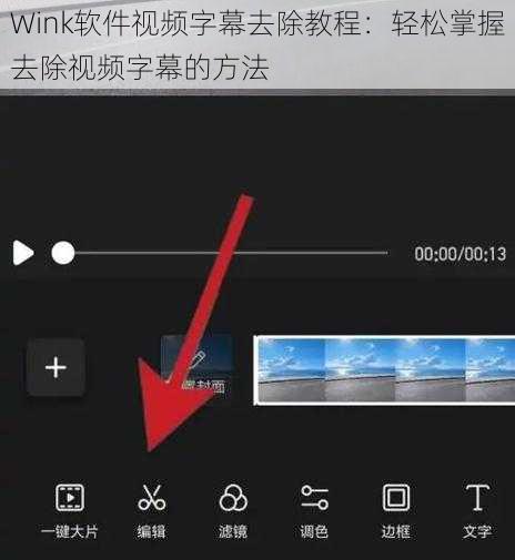 Wink软件视频字幕去除教程：轻松掌握去除视频字幕的方法